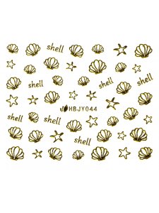 Nail Art Stickers 044 Gold